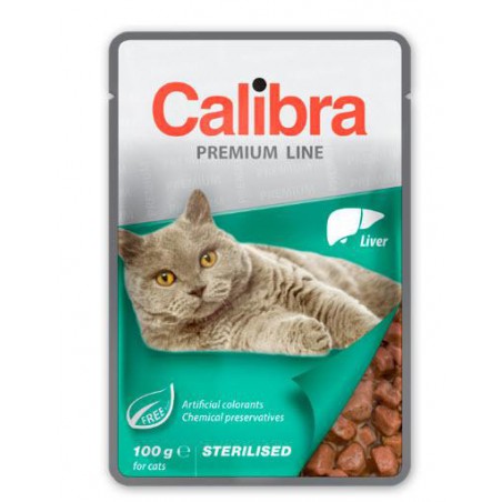 CALIBRA CAT STERILISED POUCH HIGADO CAJA